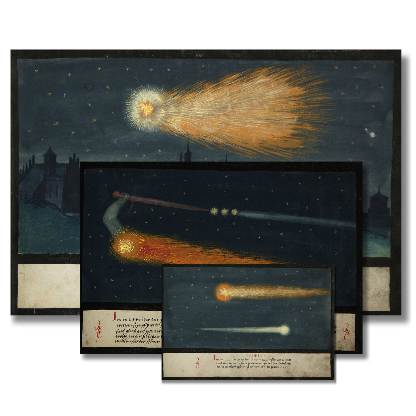 Antique Astral Curiosities Set of 3 Art Prints