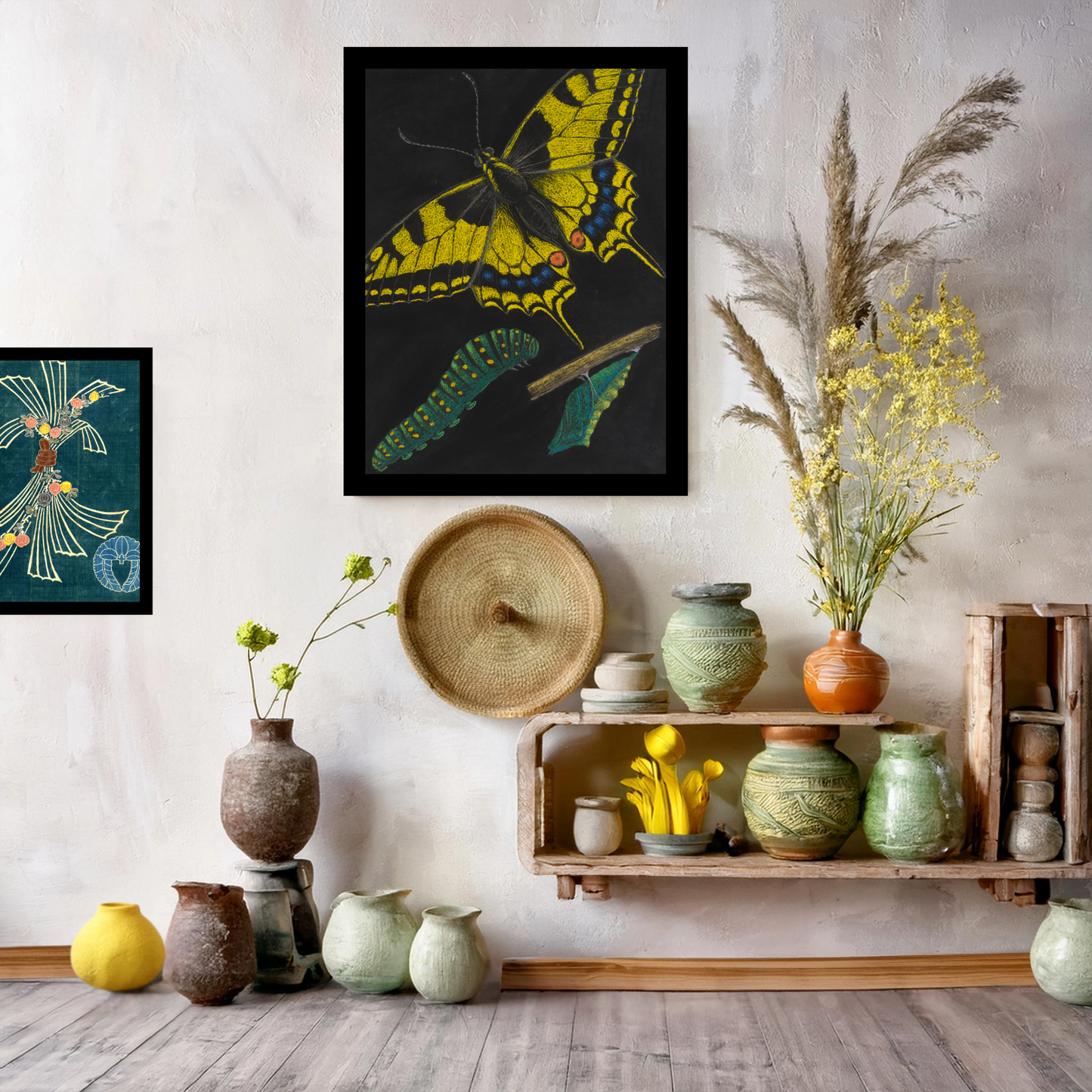 Boho Butterfly Art for Wall – Vibrant, Nature-Inspired Decor