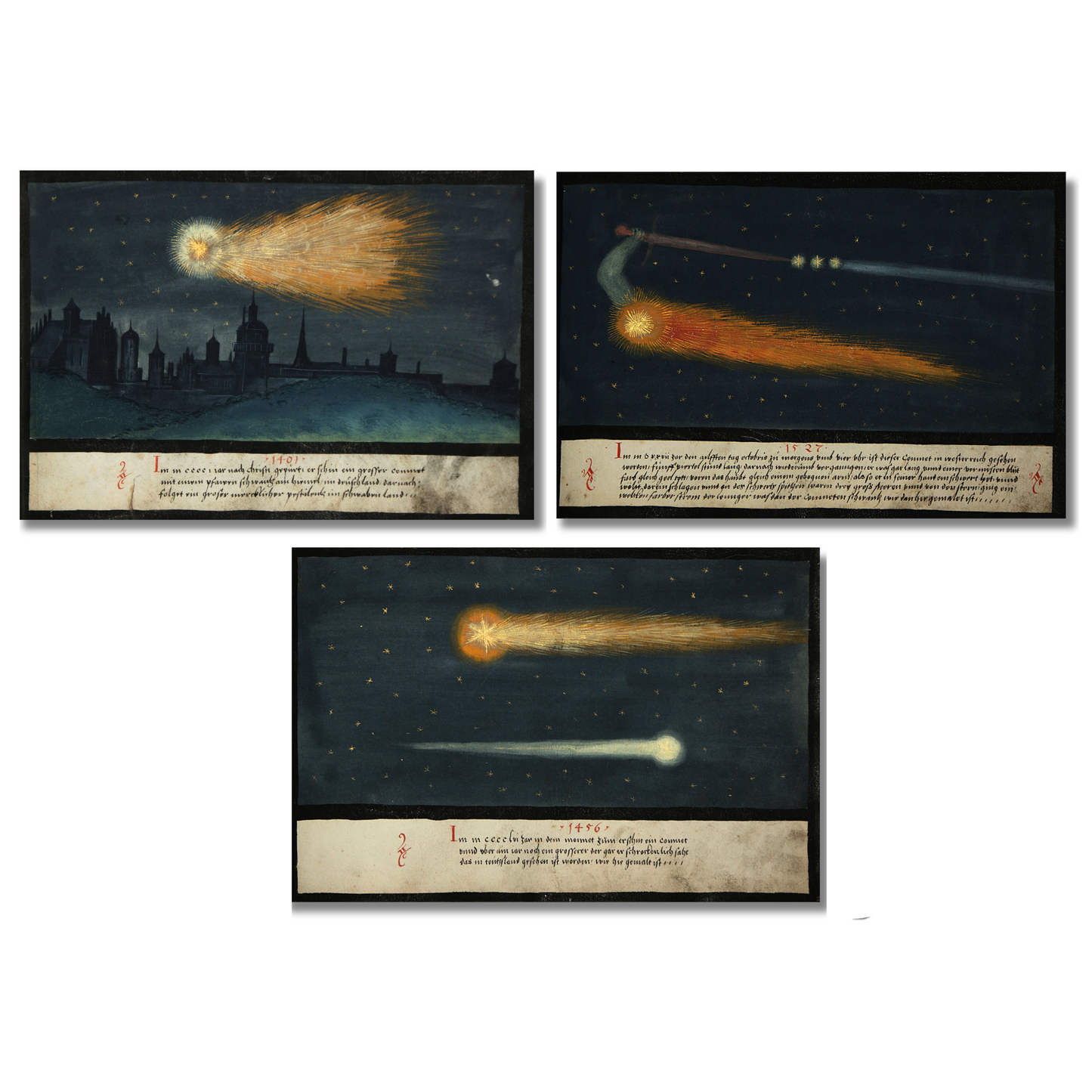 Antique Astral Curiosities Set of 3 Art Prints