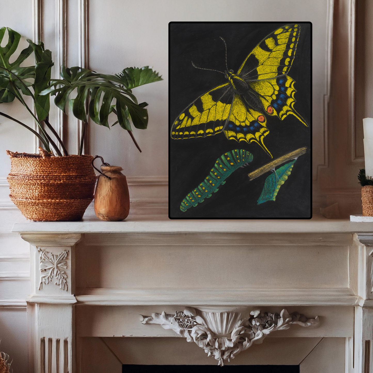 Boho Butterfly Art for Wall – Vibrant, Nature-Inspired Decor