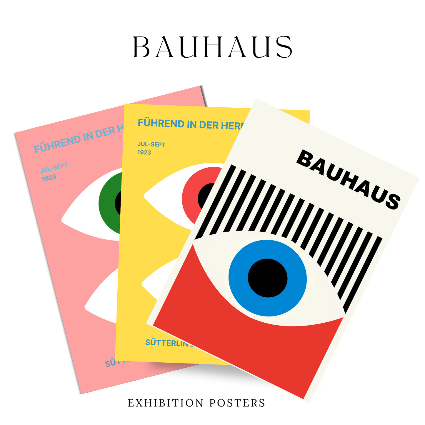 Set of 3 Bauhaus Posters