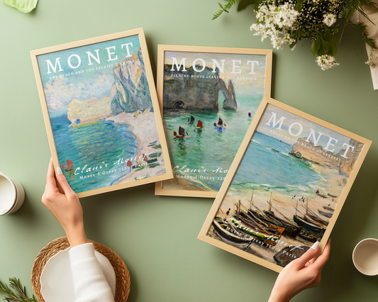 Claude Monet Set of 3 Art Prints